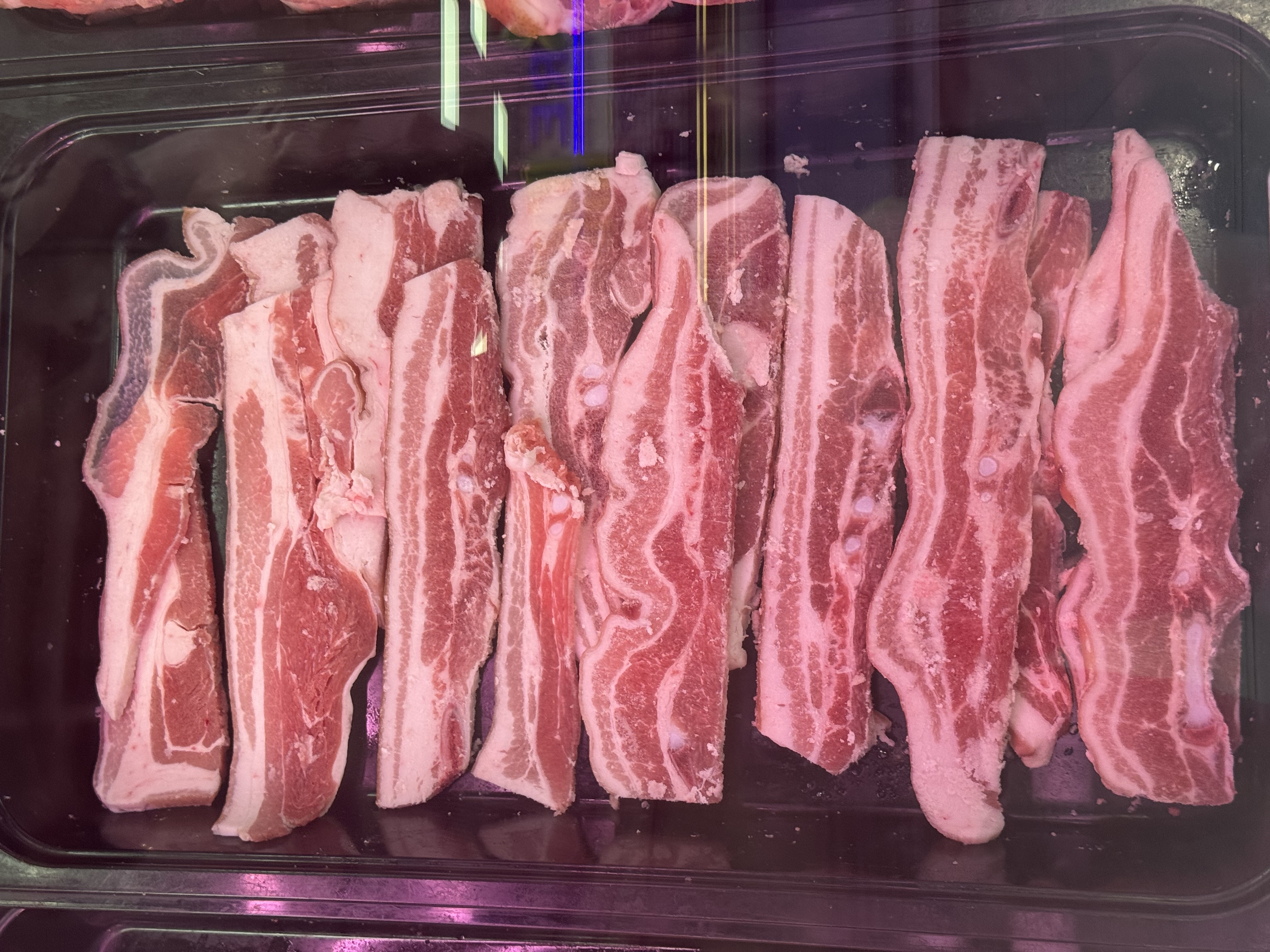 Frozen Pork Belly Strips